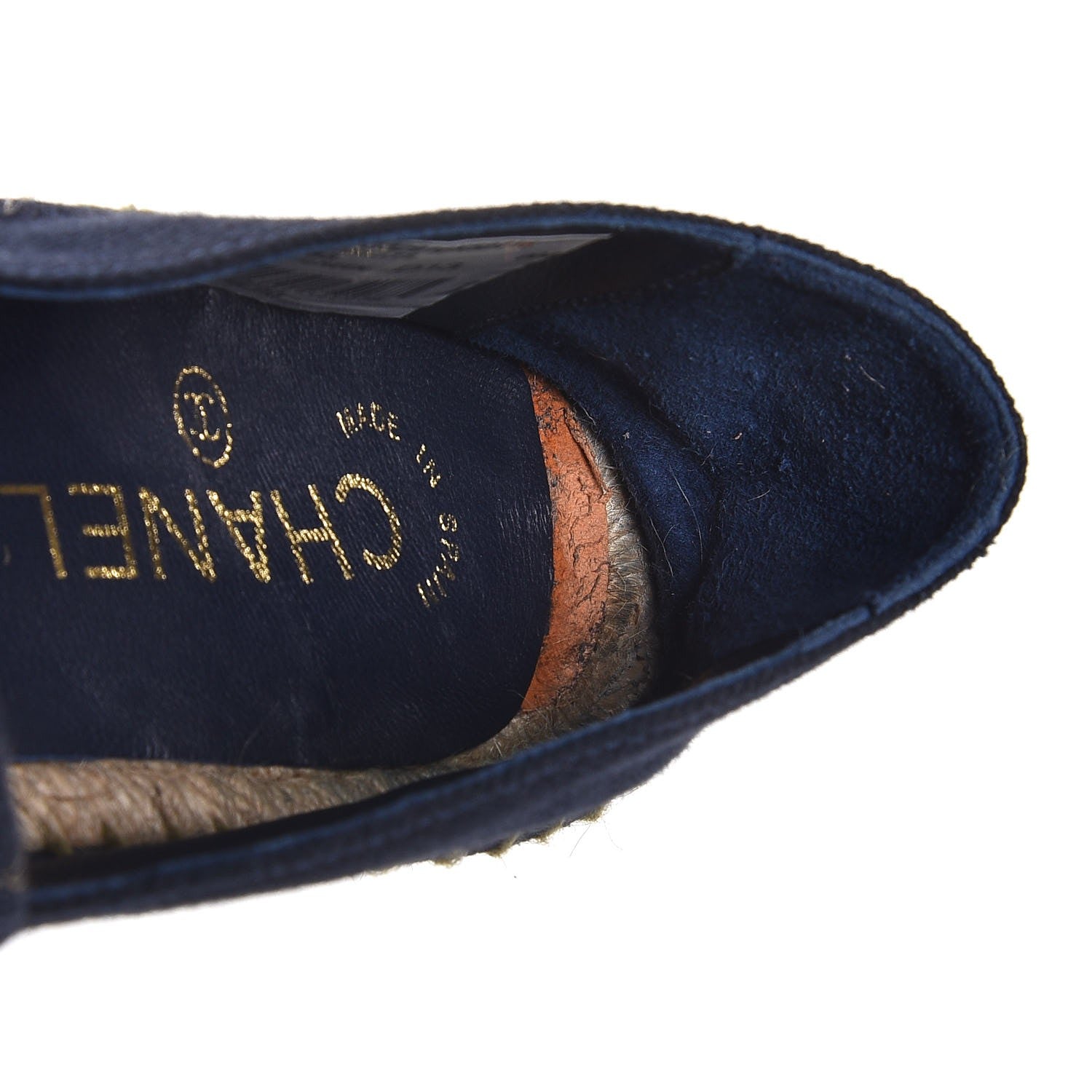 Chanel Fabric CC Espadrilles 38 Blue Green 11 of 12