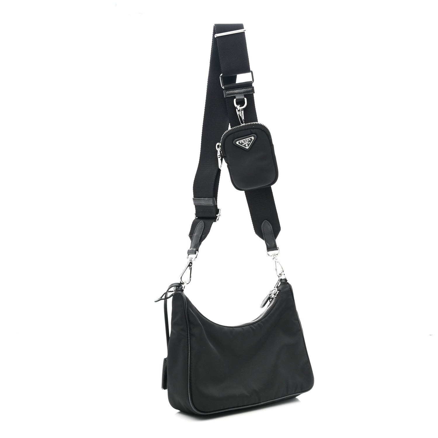 Prada Nylon Re-Edition 2005 Shoulder Bag Black 3 of 11