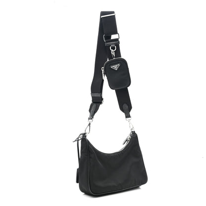 Prada Nylon Re-Edition 2005 Shoulder Bag Black 3 of 11