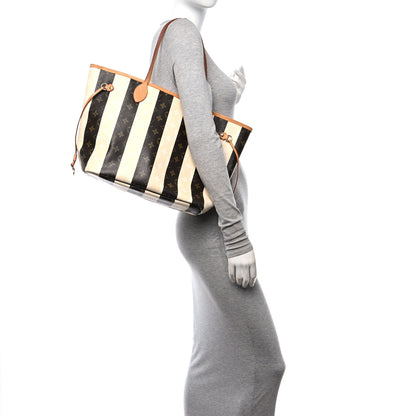 Louis Vuitton Monogram Rayures Neverfull MM 2 of 12