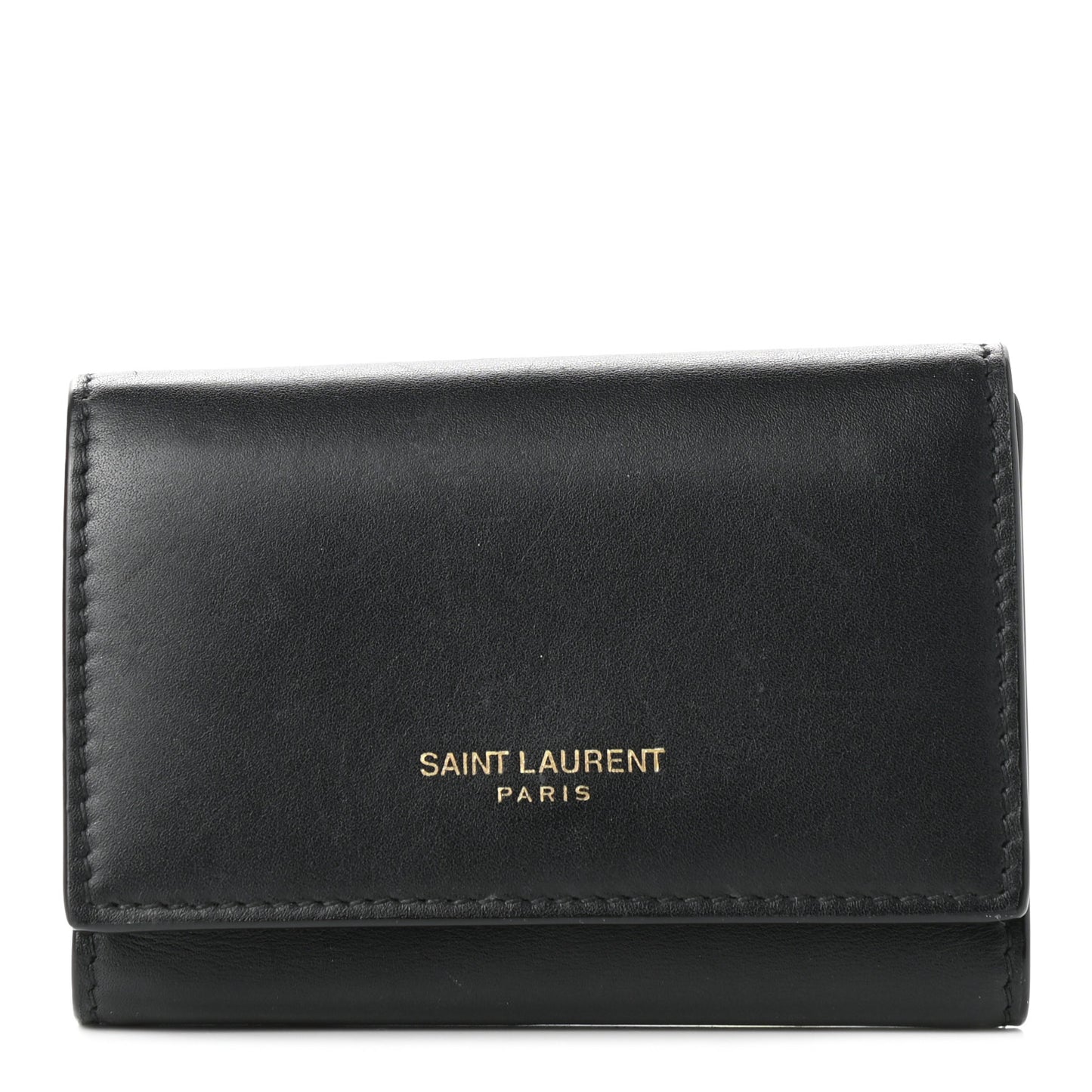 Calfskin Key Holder Pouch Black