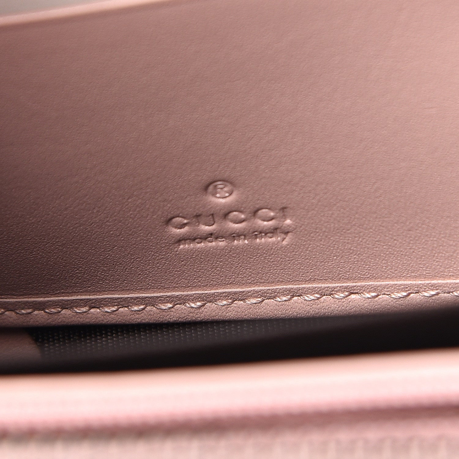 Gucci Calfskin Matelasse GG Marmont Zip Around Wallet Perfect Pink 6 of 9