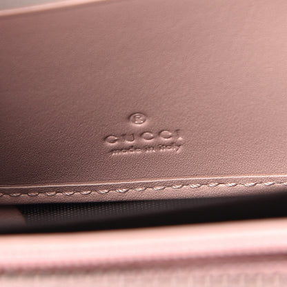 Gucci Calfskin Matelasse GG Marmont Zip Around Wallet Perfect Pink 6 of 9