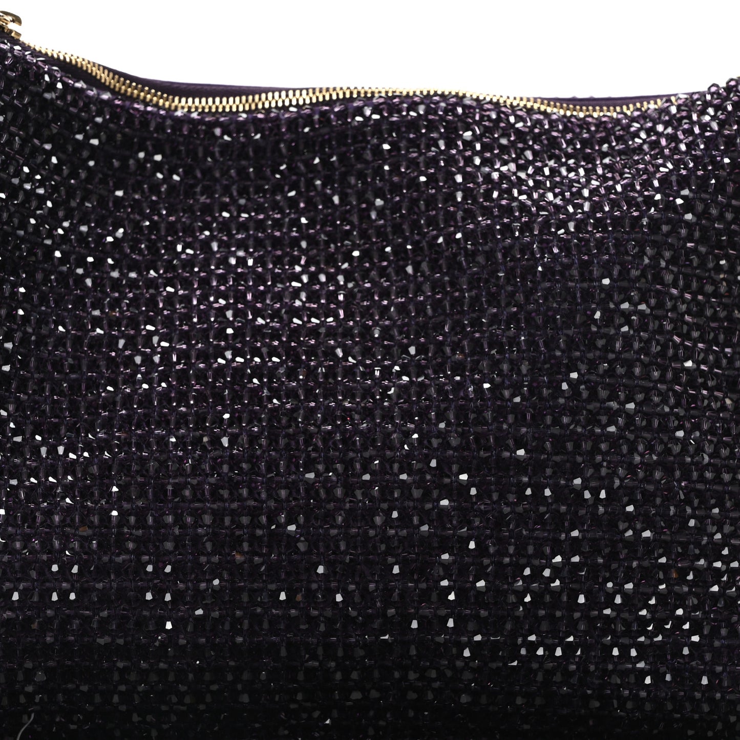 Satin Bead Embellished Callie Fringe Tassel Chain Evening Bag Cassis