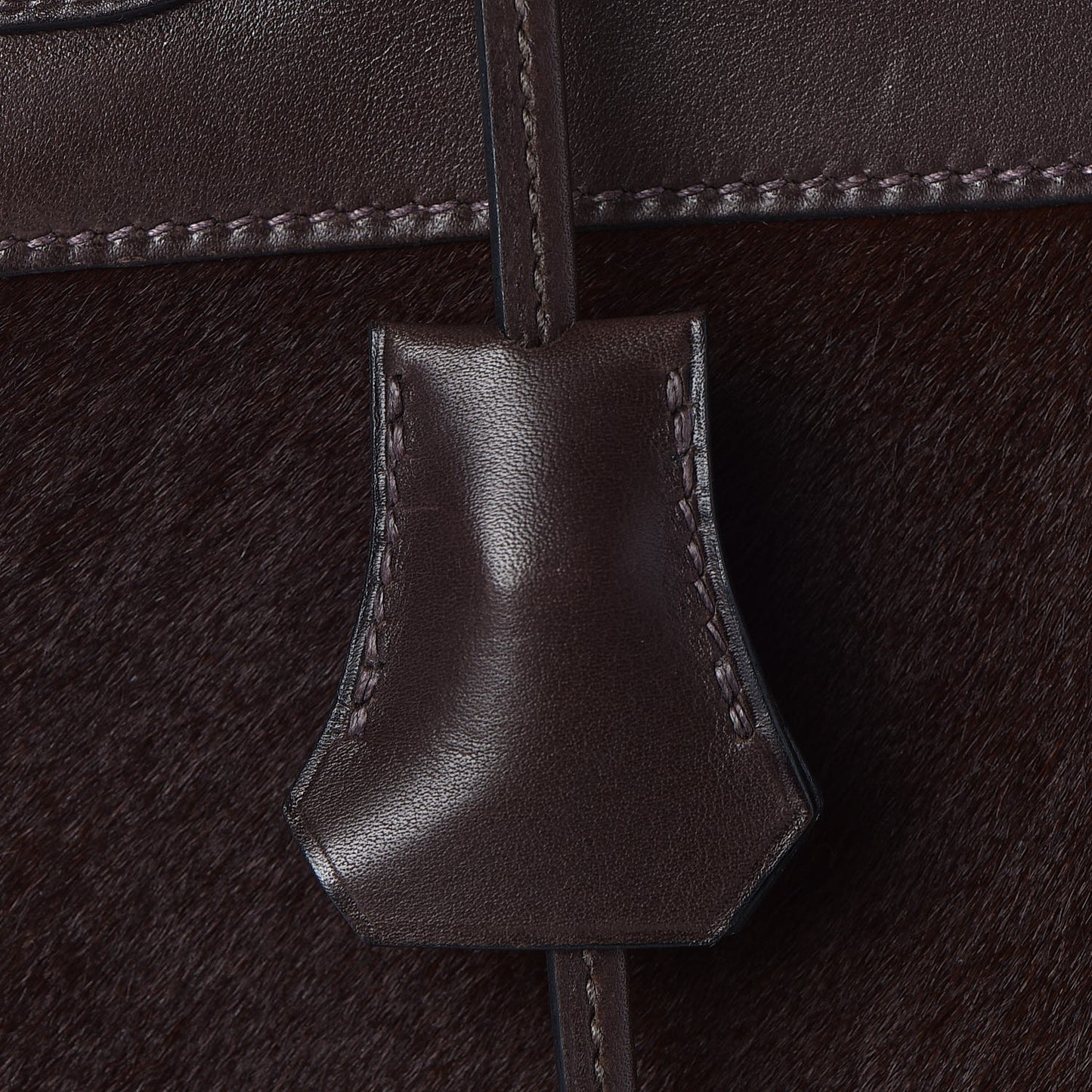 Pony Hair Swift Kelly Retourne 32 Chocolate