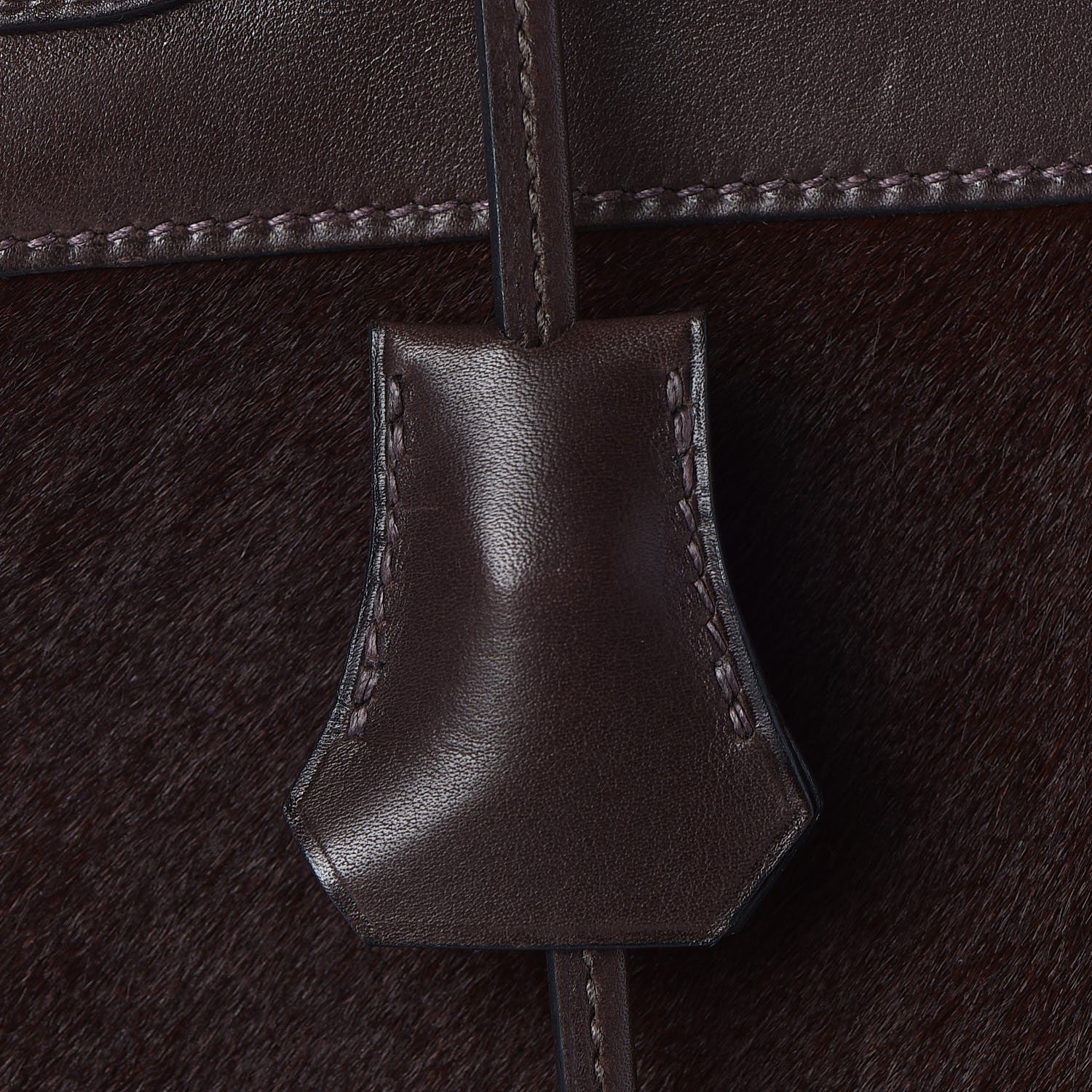 Hermes Pony Hair Swift Kelly Retourne 32 Chocolate 26 of 39