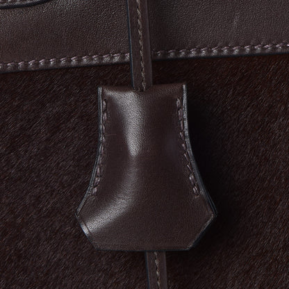 Hermes Pony Hair Swift Kelly Retourne 32 Chocolate 26 of 39