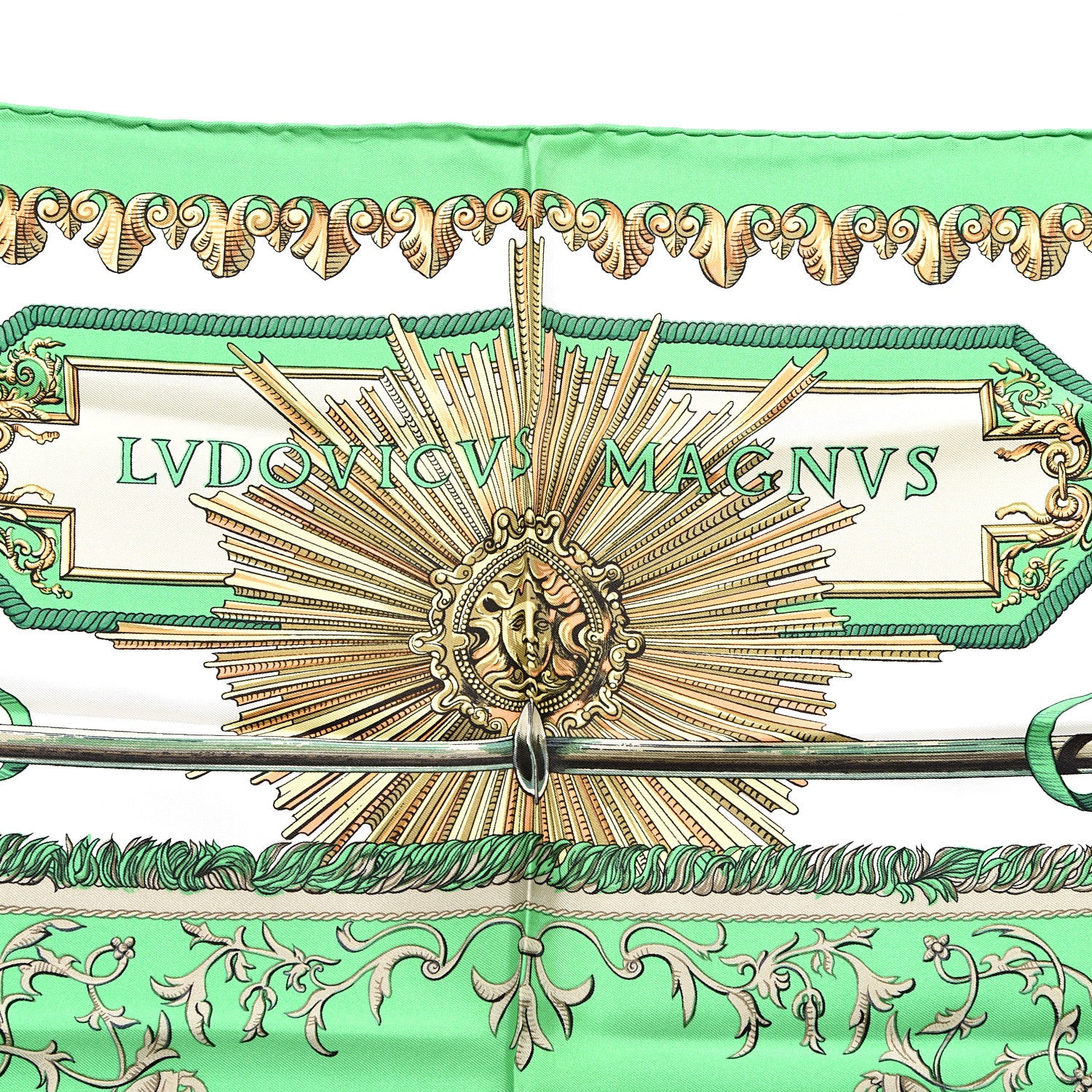 Hermes Silk Ludovicus Magnus Scarf 90 2 of 6
