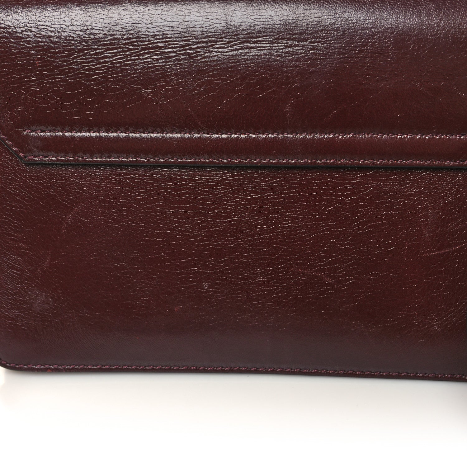 Givenchy Crinkled Patent Lambskin Small GV3 Shoulder Bag Black Burgundy 14 of 15