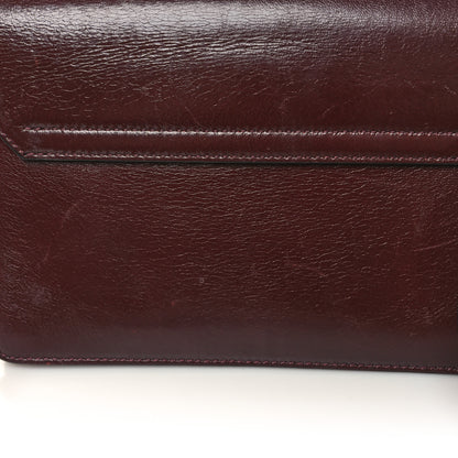 Givenchy Crinkled Patent Lambskin Small GV3 Shoulder Bag Black Burgundy 14 of 15