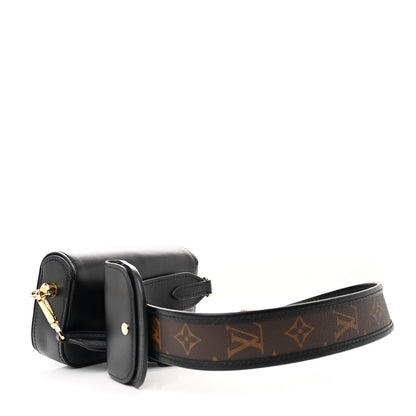 Louis Vuitton Calfskin Monogram Officier Pouch Black 3 of 11