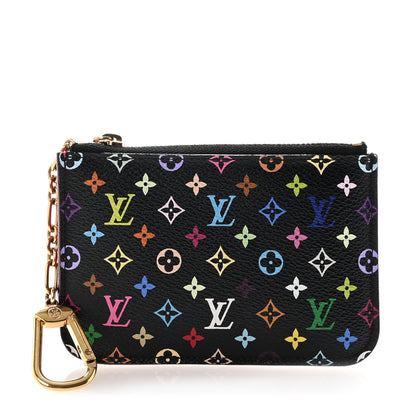 Louis Vuitton Monogram Multicolor Key Pouch Black Grenade 1 of 7