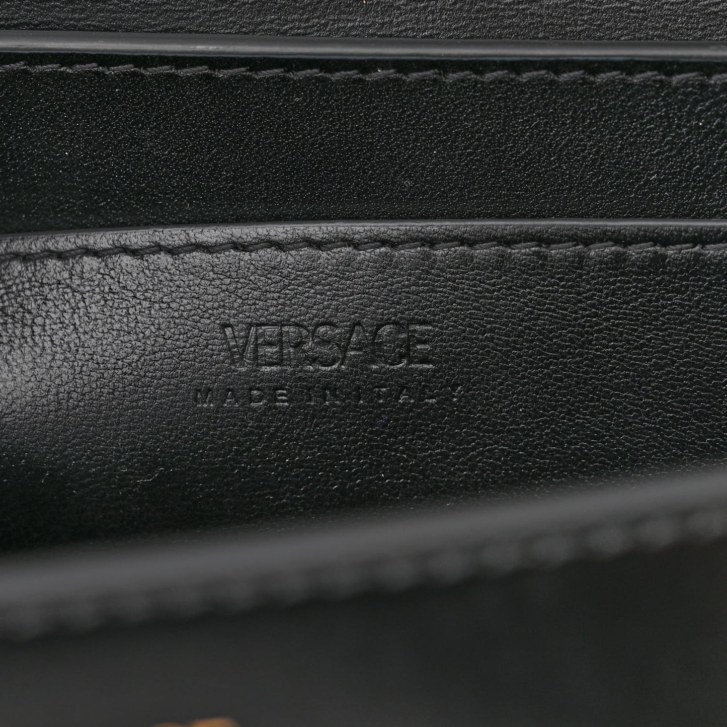 Calfskin Medium Greca Goddess Shoulder Bag Black