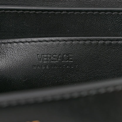 Versace Calfskin Medium Greca Goddess Shoulder Bag Black 7 of 11