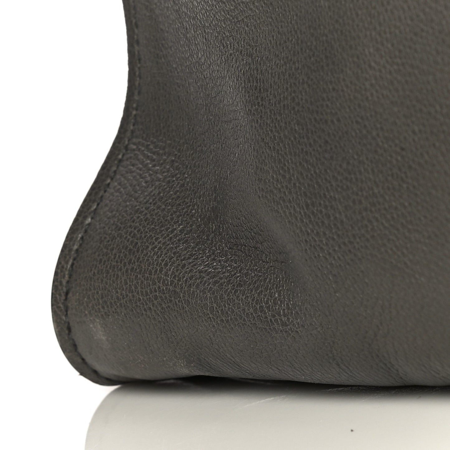 Glace Calf Twin Pocket Tote Marmo