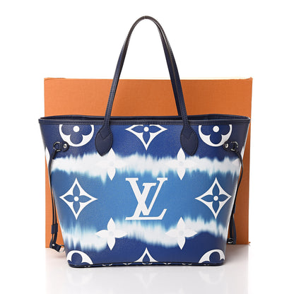 Louis Vuitton Monogram Escale Neverfull MM Blue 11 of 11