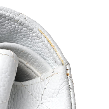 Chanel Caviar Quilted Medium Double Flap White 15 of 16