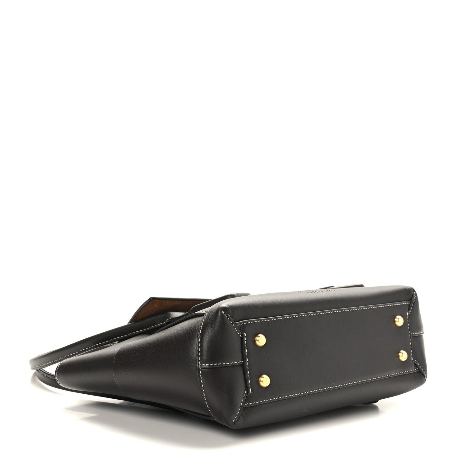 French Calfskin Maxi Intrecciato Small Arco Black