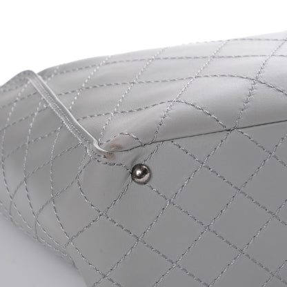 Chanel Calfskin Stitched CC Pocket Hobo Grey 8 of 9