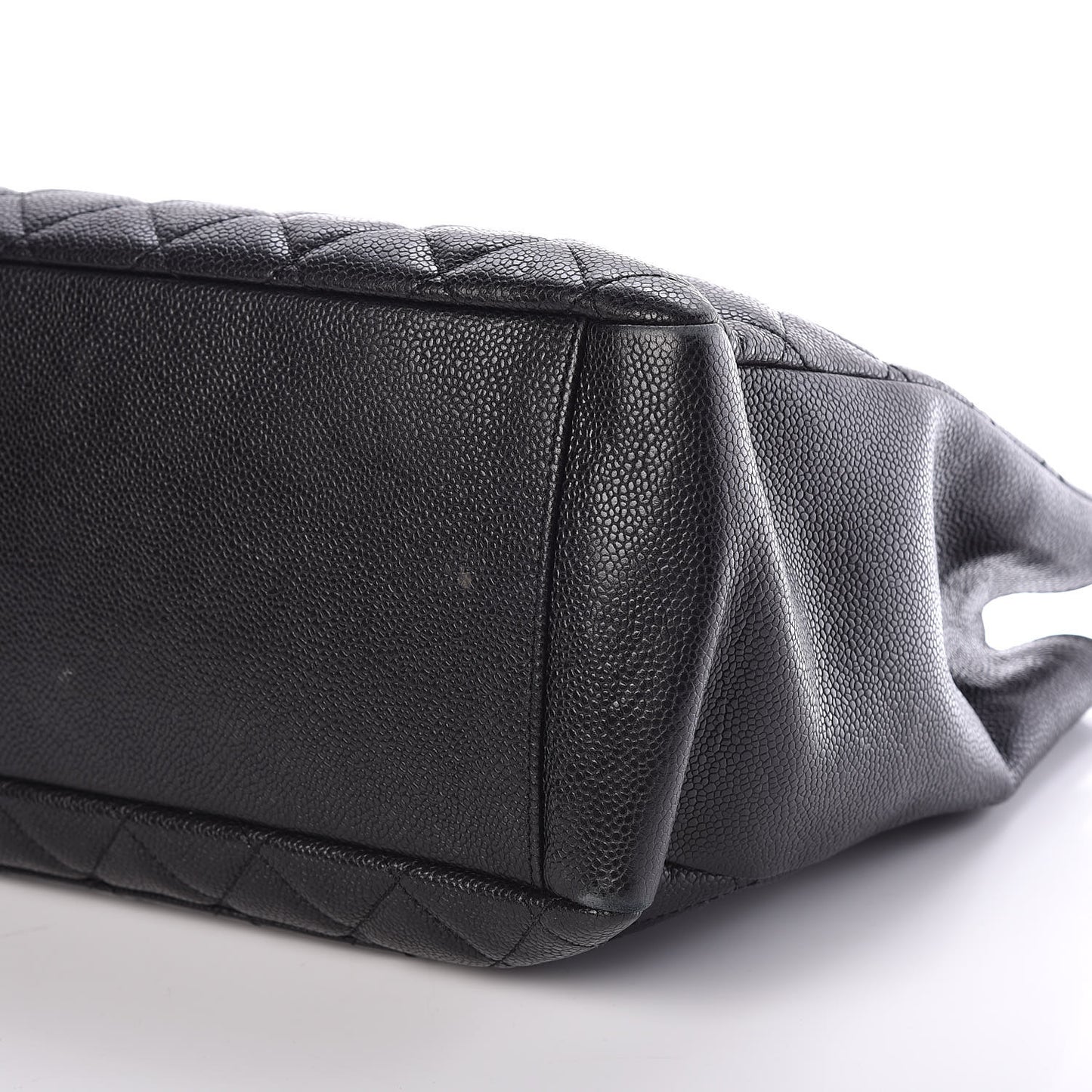 Caviar Quilted Grand Shopping Tote GST Black