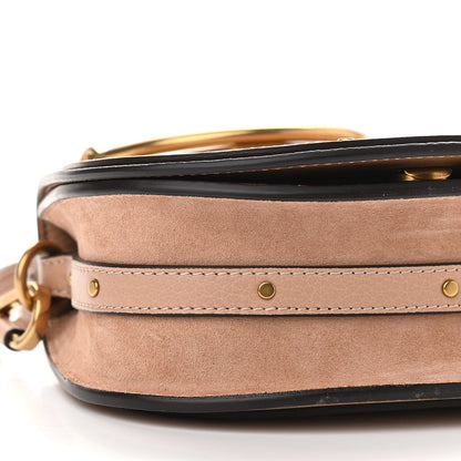 Chloe Calfskin Suede Small Nile Bracelet Bag Biscotti Beige 8 of 9