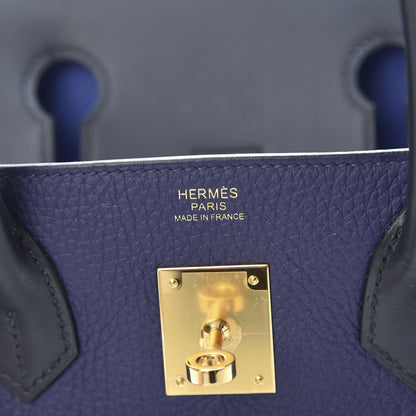 Hermes Taurillon Clemence Sombrero Birkin 30 Bleu Encre Bleu Obscur 5 of 10