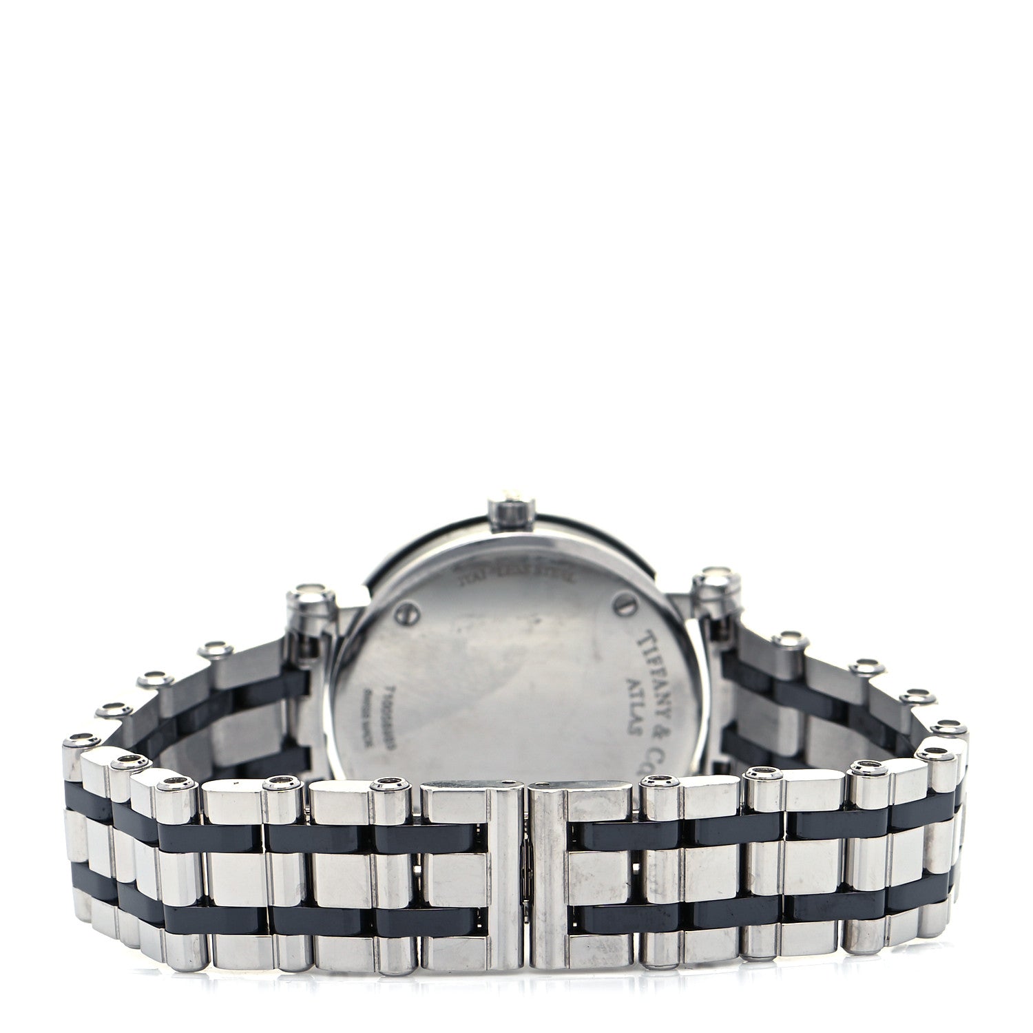 Tiffany Stainless Steel Ceramic 30mm Atlas Quartz Watch Black 3 of 4