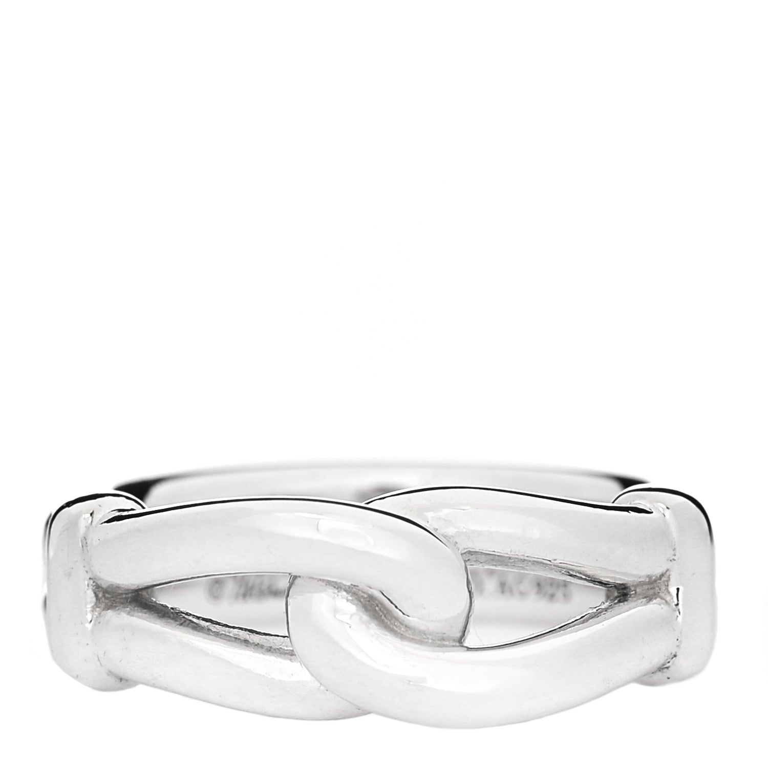 Tiffany Sterling Silver Paloma Picasso Knot Ring 46 3.75 1 of 4