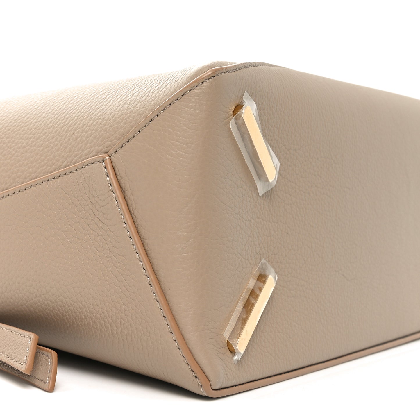 Calfskin Large Puzzle Edge Bag Sand
