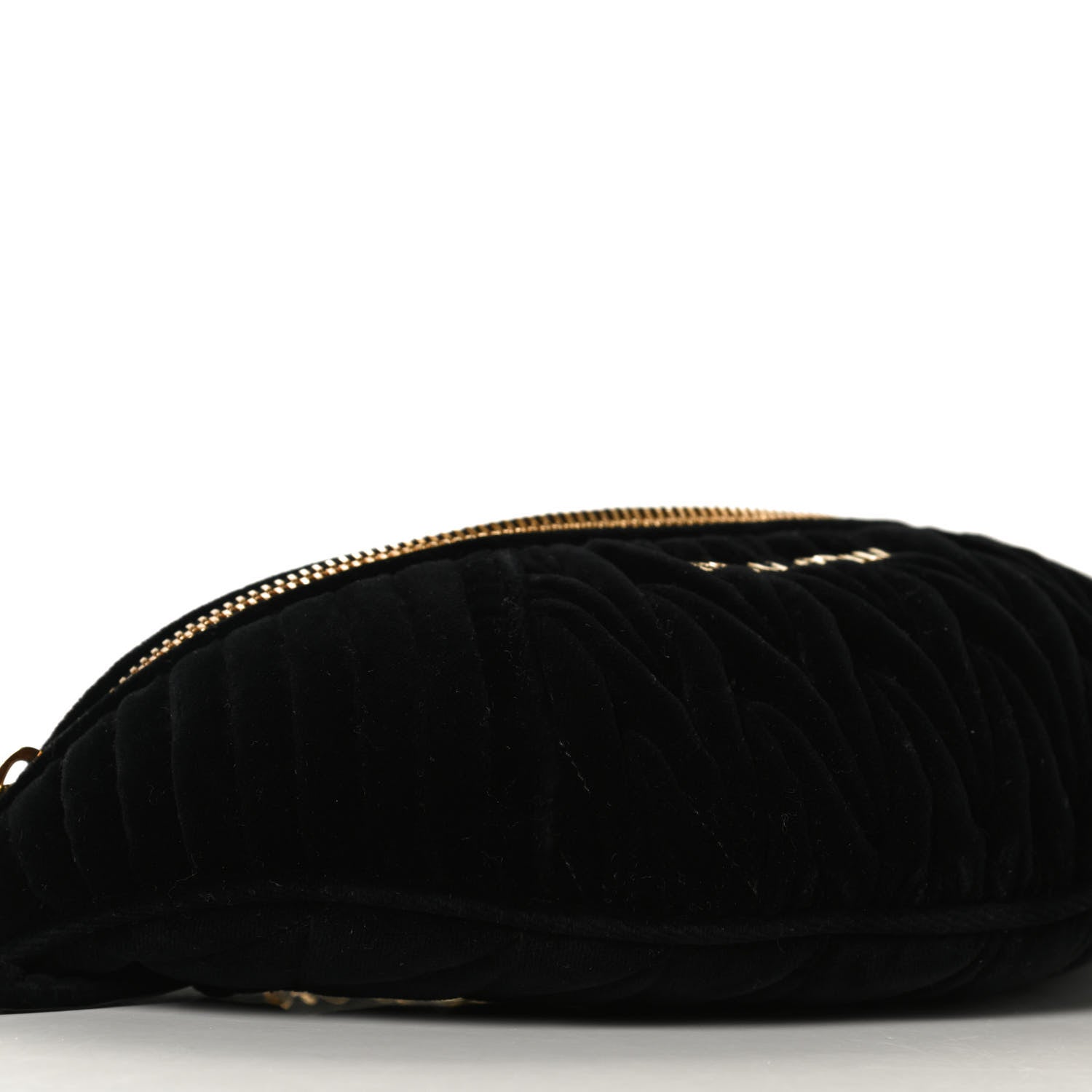 Miu Miu Velvet Matelasse Belt Bag Black 8 of 12