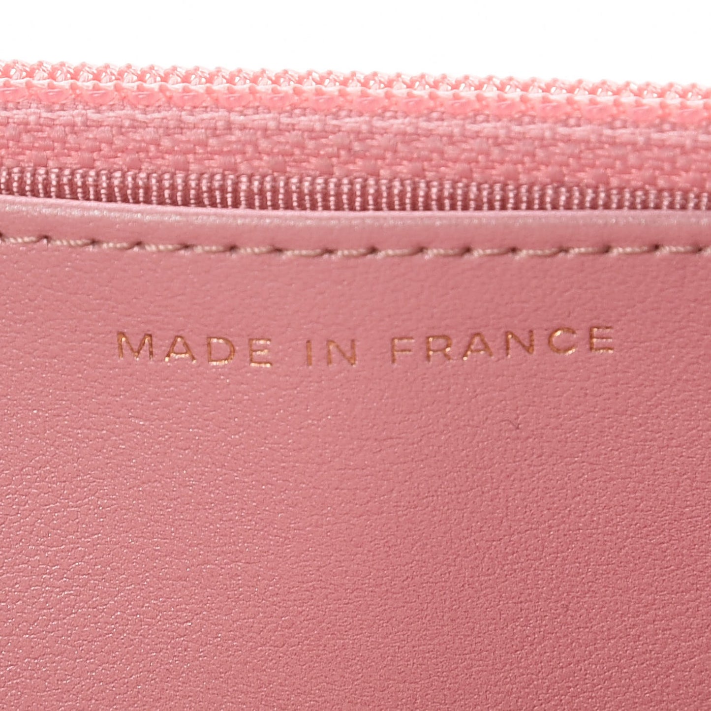 Iridescent Caviar Quilted Wallet on Chain WOC Rose Pink