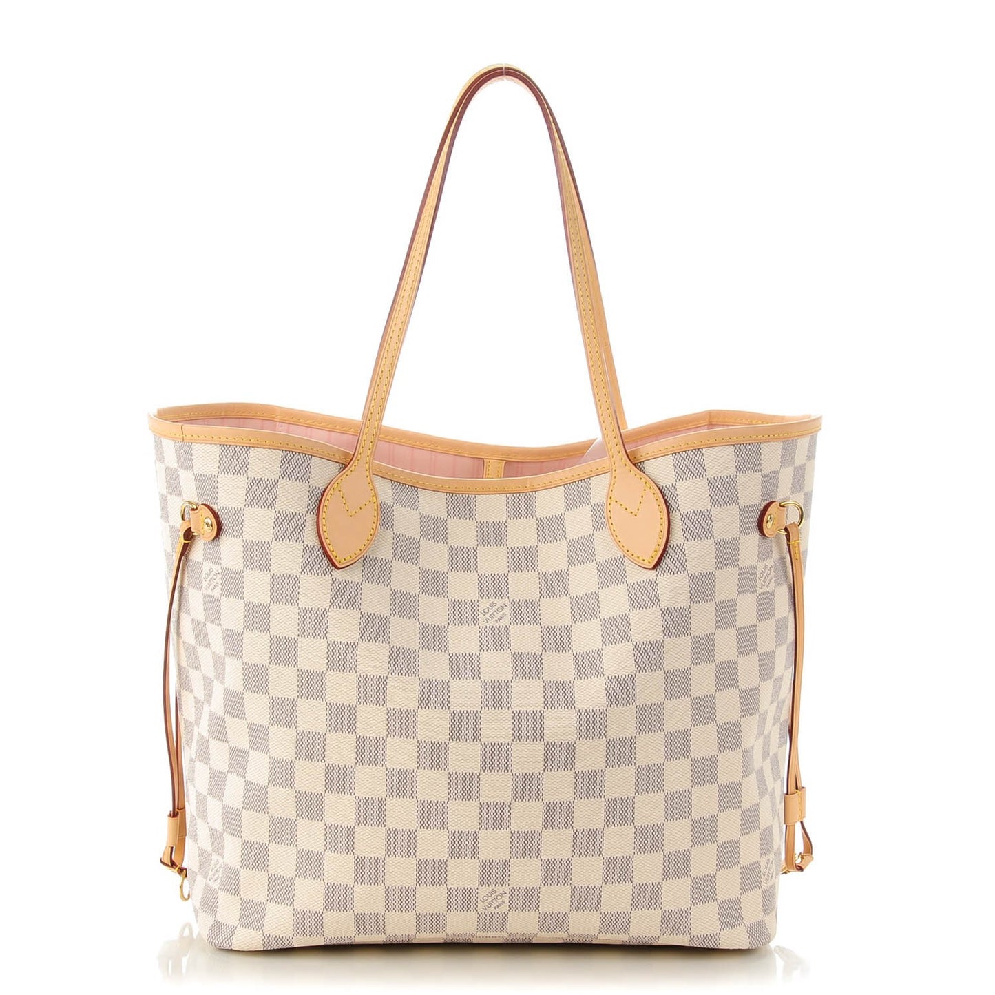 Damier Azur Neverfull MM Rose Ballerine