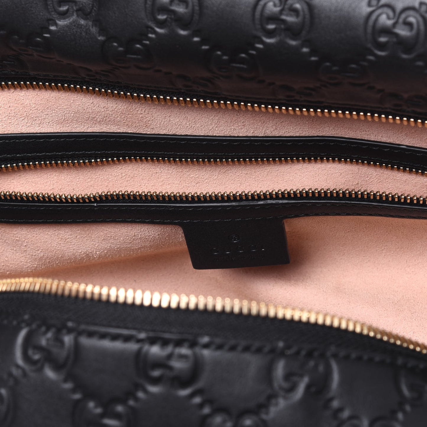 Guccissima Signature Large Linea A Hobo Black