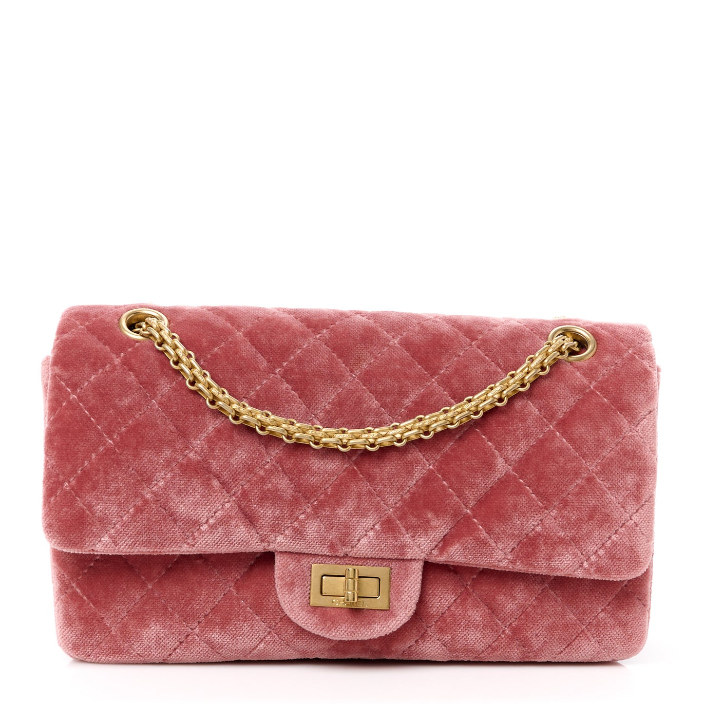 Velvet Quilted 2.55 Reissue 225 Flap Pink