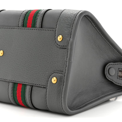 Gucci Koi Calfskin Small Bauletto Duffle Top Handle Bag Grey 9 of 11