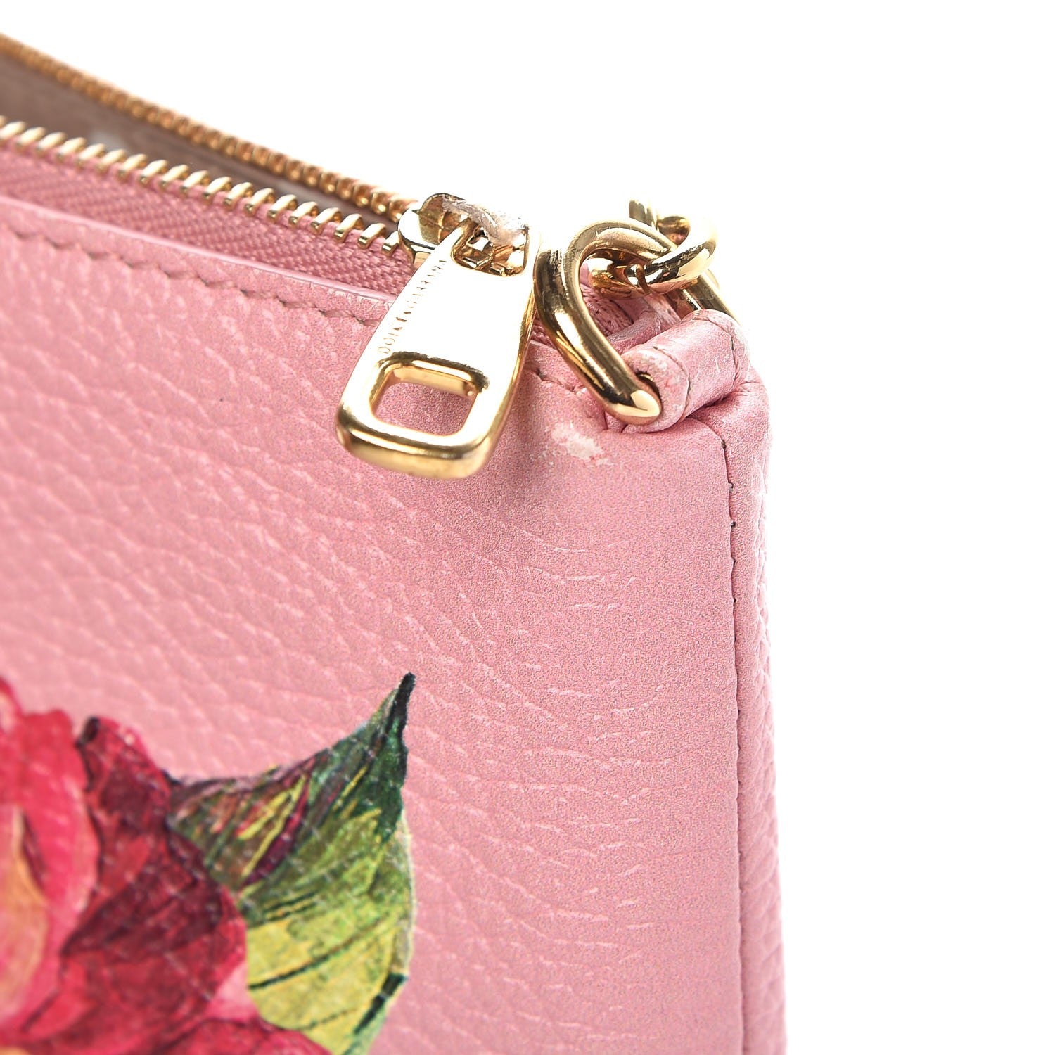 Dolce & Gabbana Grained Calfskin Painted Rose Crossbody Rosa 11 of 12