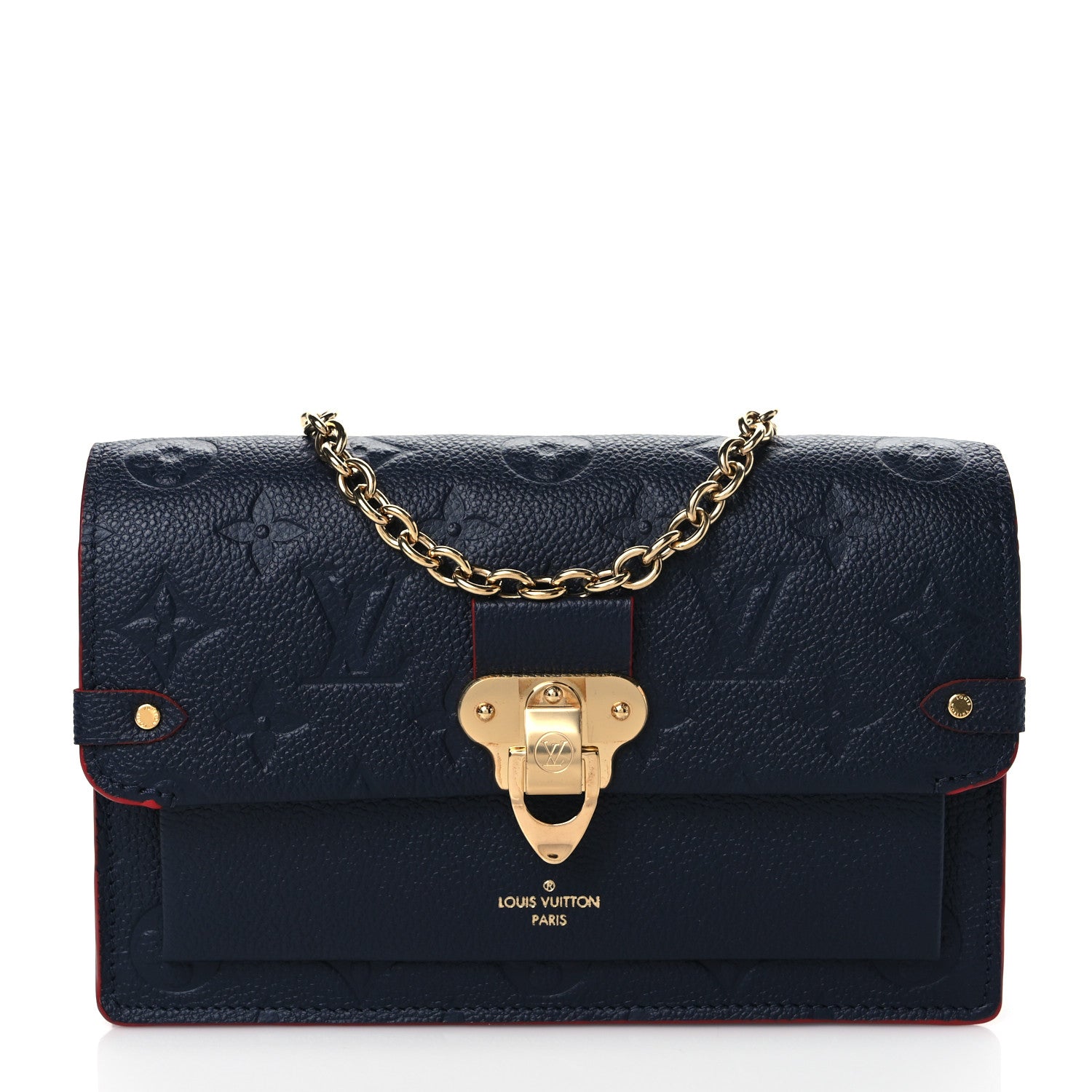 Louis Vuitton Empreinte Vavin Chain Wallet Marine Rouge 1 of 9