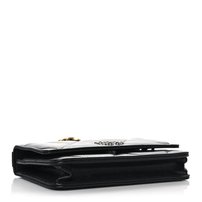 Chanel Lambskin Quilted Chanel 19 Wallet On Chain WOC Black 4 of 11