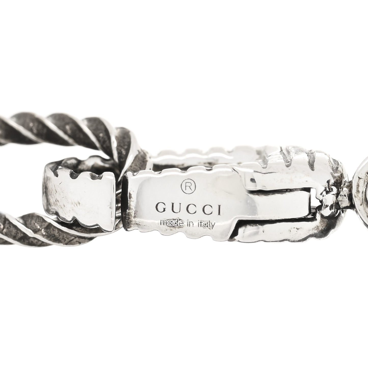 Sterling Silver Interlocking G Charm Bracelet