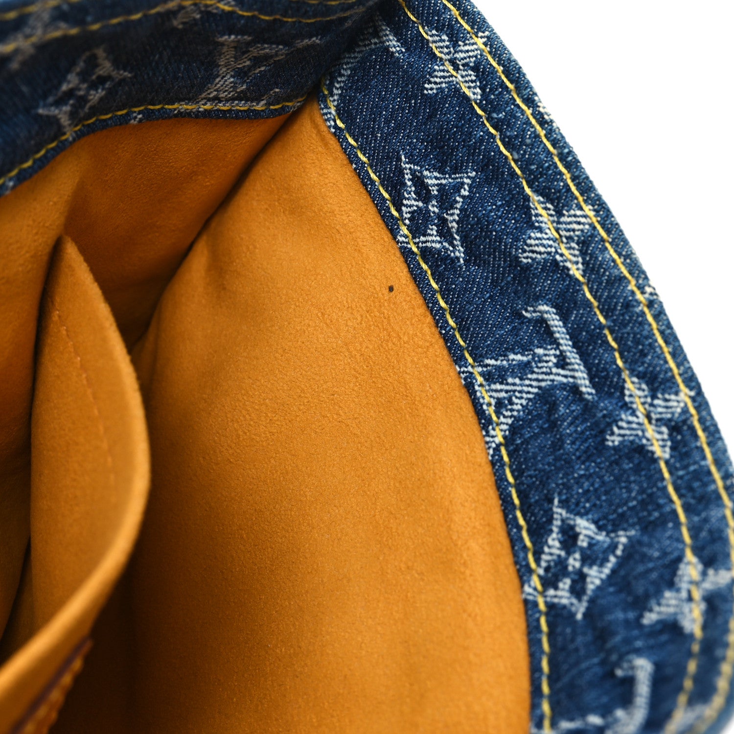 Louis Vuitton Monogram Denim Sac Plat Blue 11 of 12