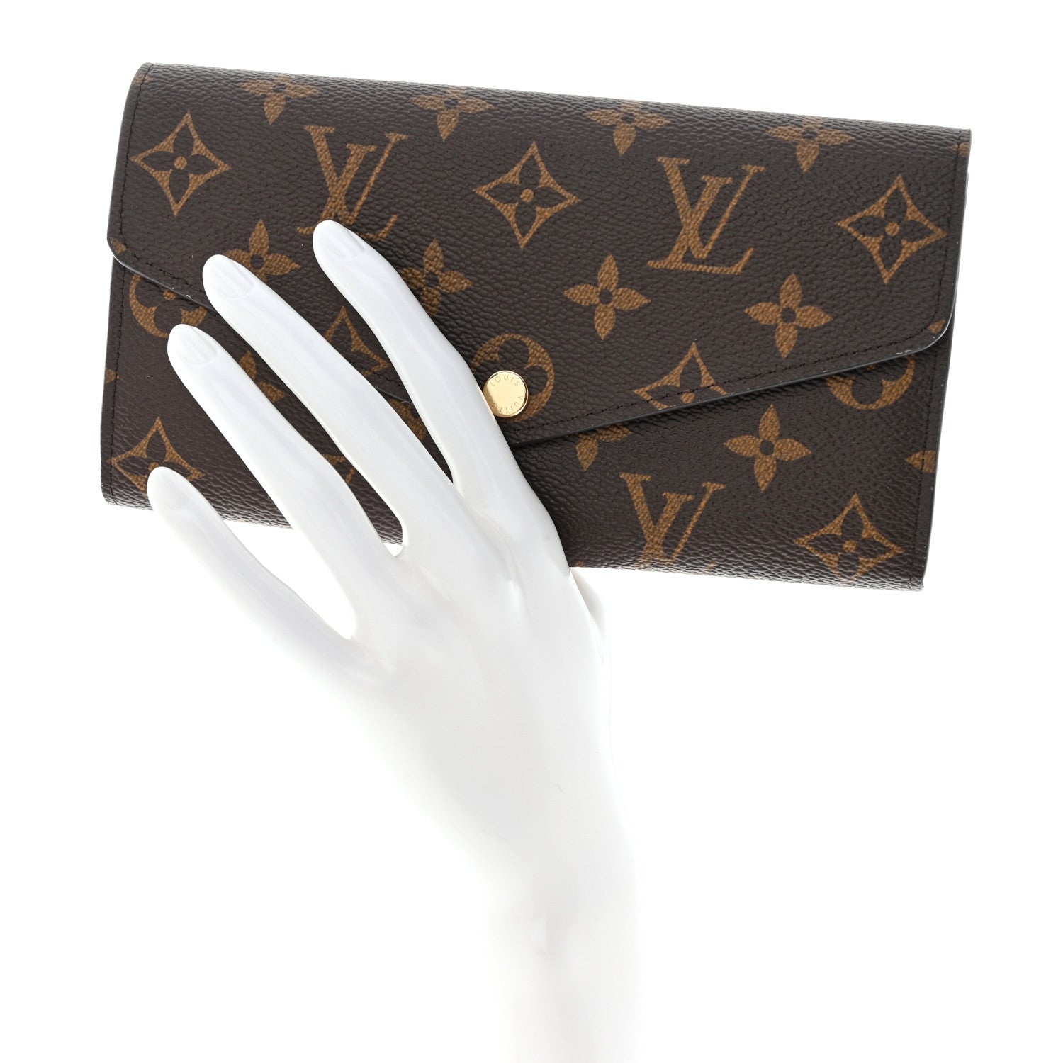 Louis Vuitton Monogram Sarah Wallet NM Coquelicot 2 of 9