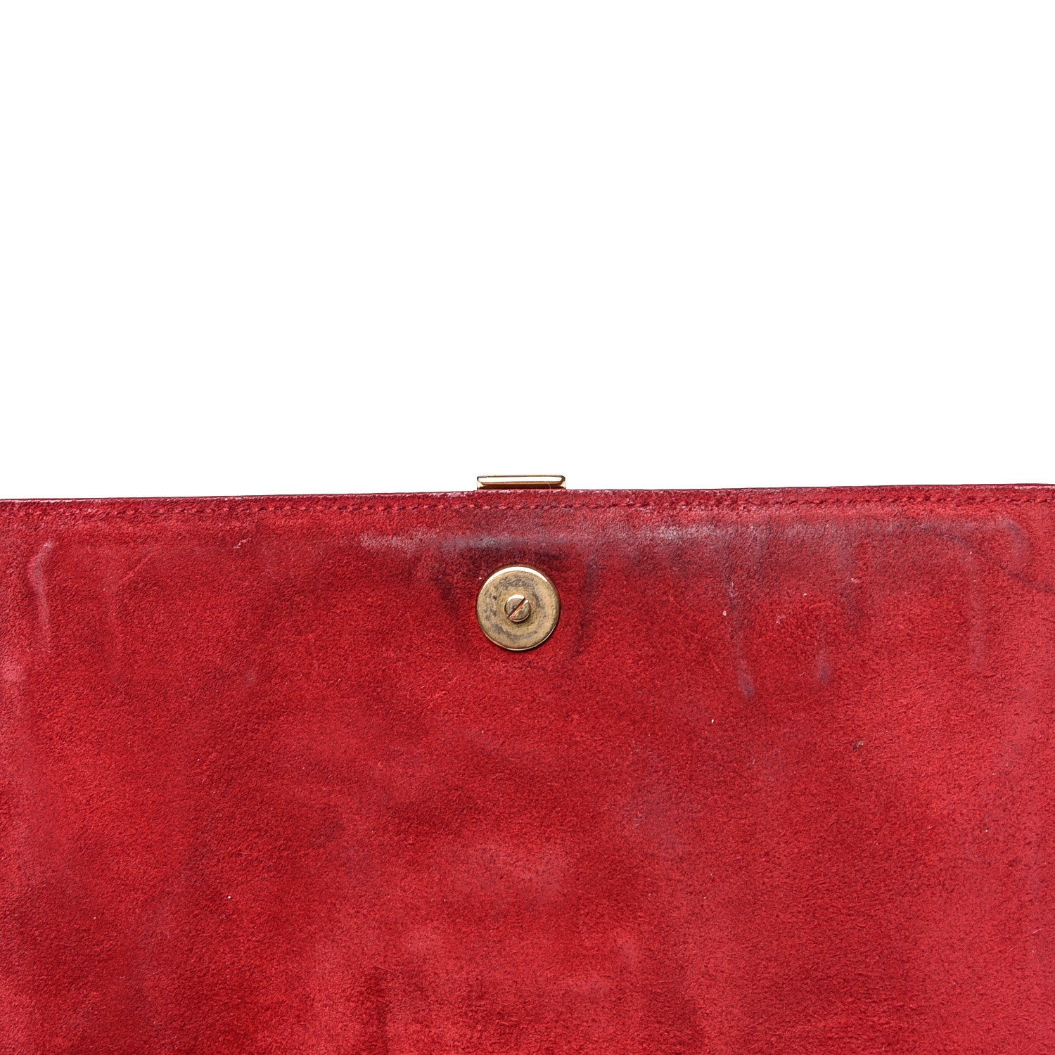 Saint Laurent Calfskin Classic Y Ligne Chain Wallet Red 10 of 16