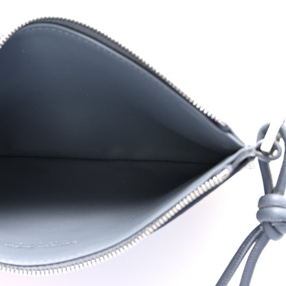 Bottega Veneta Debossed Calfskin Mens Bill Pouch Graphite 5 of 7