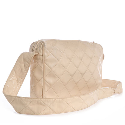 Chanel Lambskin Quilted Camera Case Beige 3 of 8