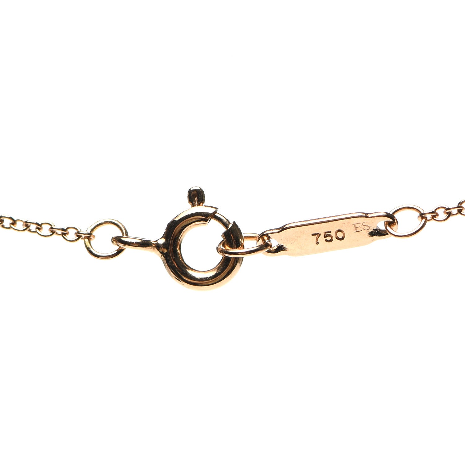 Tiffany 18K Rose Gold Diamond Heart Lock Pendant Necklace 4 of 4
