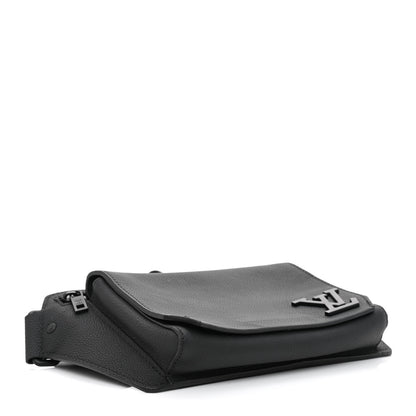 Louis Vuitton Grained Calfskin Aerogram Takeoff Sling Black 4 of 9