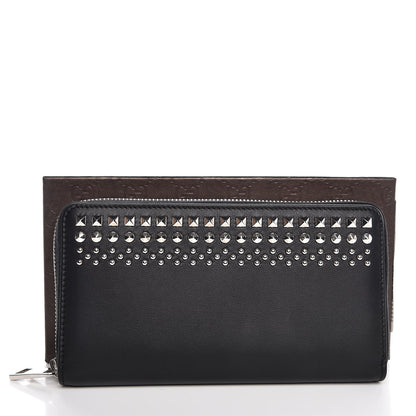 Gucci Calfskin Studded Zip Around Wallet Black 8 of 8
