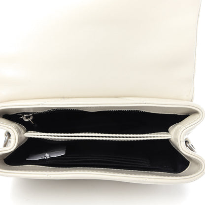 Saint Laurent Calfskin Y Quilted Monogram Toy Loulou Crossbody Bag Ivory 5 of 10