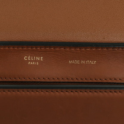 Celine Natural Calfskin Suede Medium Trapeze Tan 5 of 6