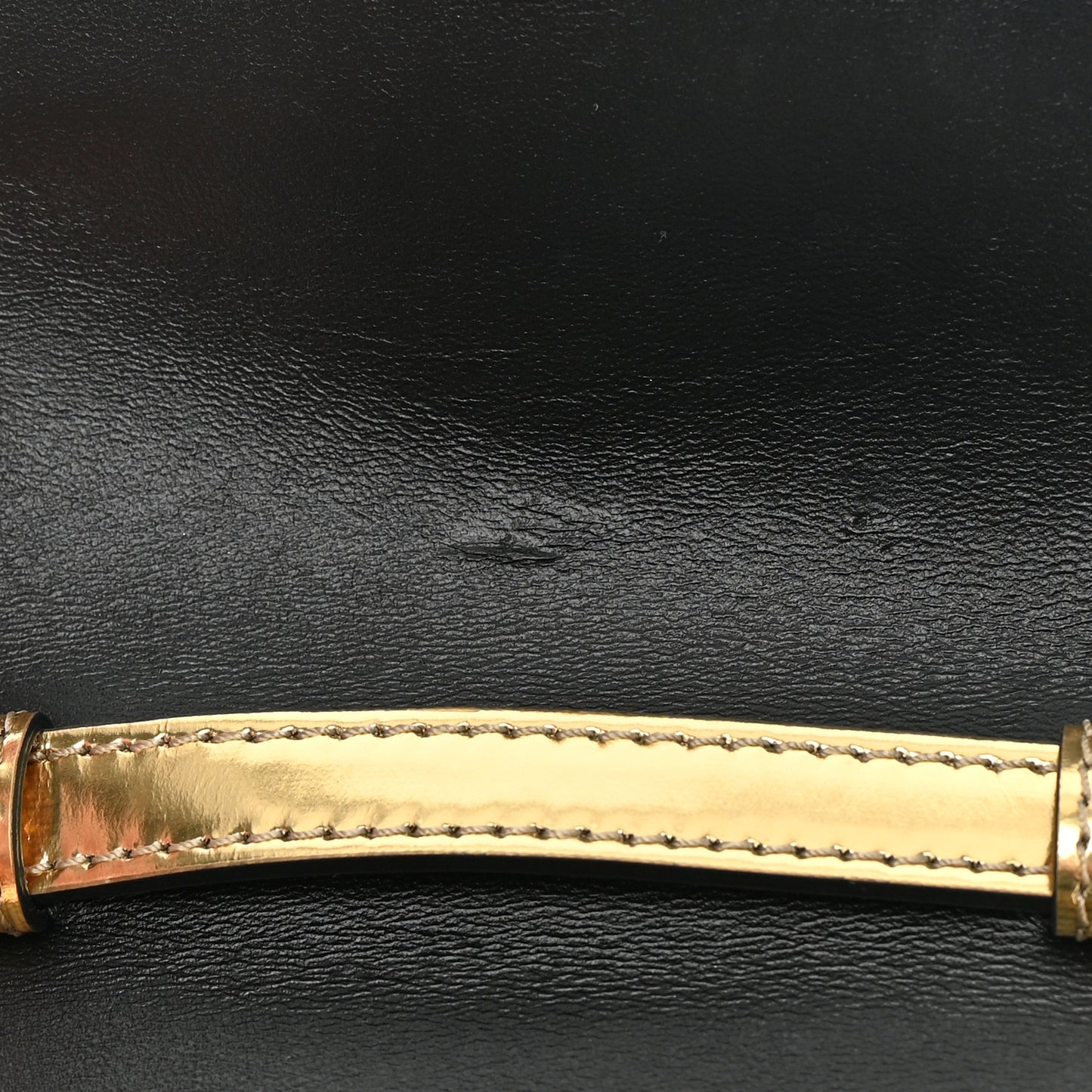 Metallic Calfskin Mini La Medusa Bag Gold